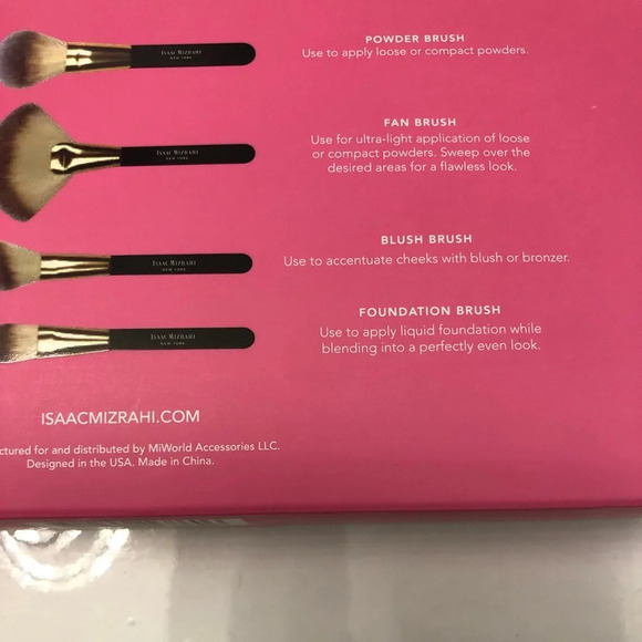 Nwt! Isaac Mizrahi makeup brush set - Picture 3 of 3